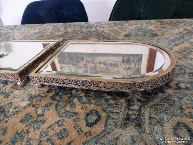 Pair of antique silver centerpieces / coasters