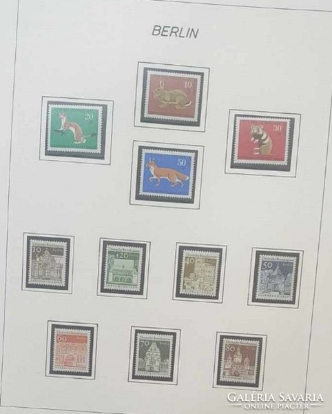 Postatiszta Berlin 1045 Előnyomott, filázott SAFE album postatiszta bélyegekkel   1149,50 Euró