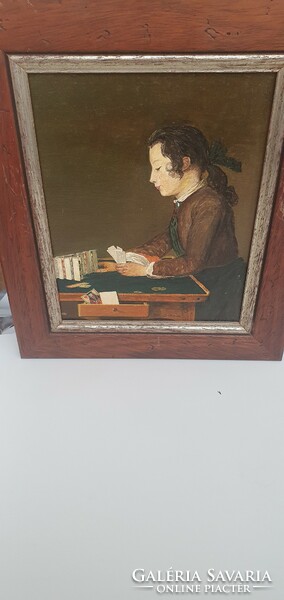 Jean-Baptiste Simeón Chardin - Kártyavár építés c. festmény másolata