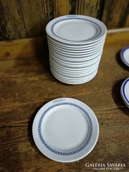Passenger cake and dessert plate, porcelain retro plates with logo