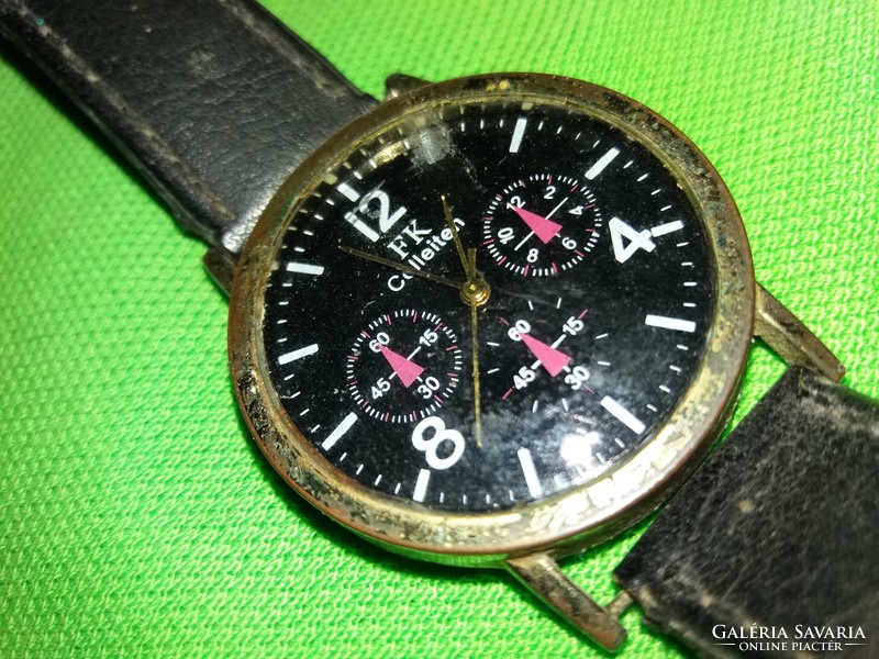 Retro fk colleiten quartz watch without battery has not been tested according to the pictures