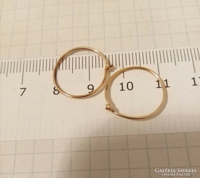 14 carat unisex small hoop earrings