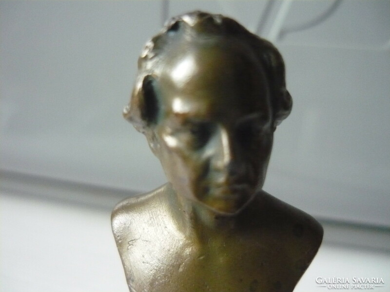 Antique bronze bust