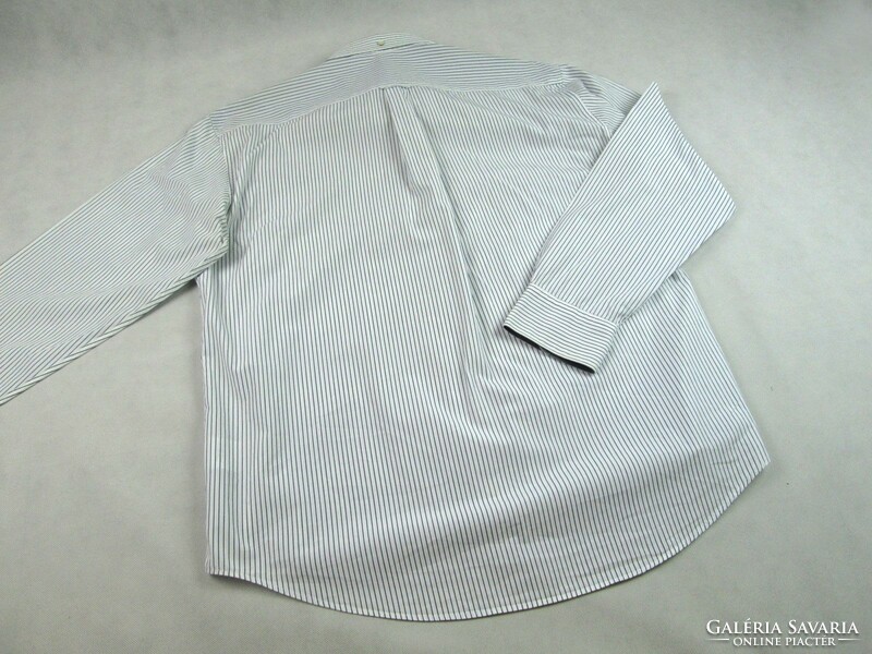 Original gant (xl) elegant striped long-sleeved men's shirt