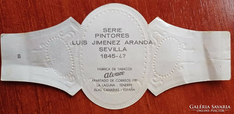 Alvaro cigar tag / cigar ring 1974