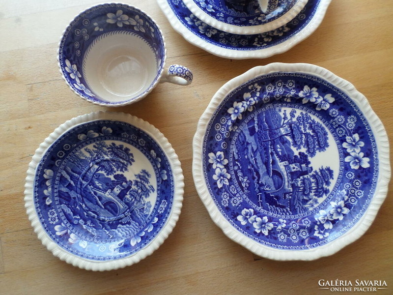 English copeland spode porcelain cup set