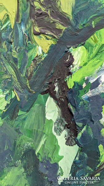 Szitás Bernadett: Oroszlánfej - festmény