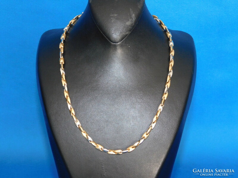 Gold 14k two-tone necklace 22.5 Gr