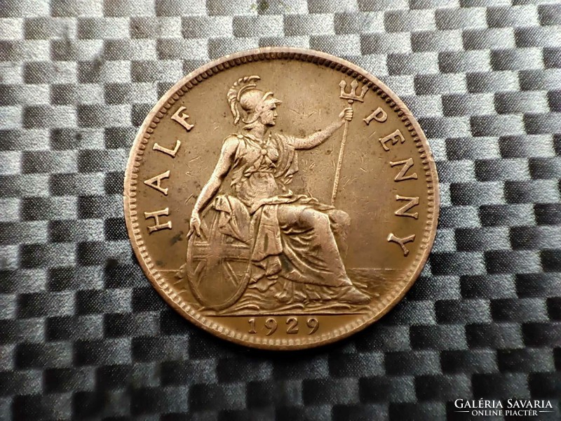 Egyesült Királyság ½ penny, 1929