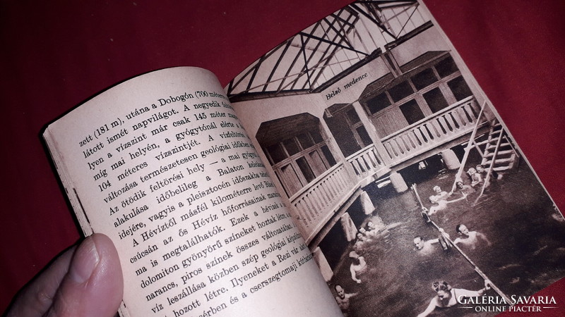 1957. Ismerd meg hazádat! HÉVÍZ a képek szerinti fekete fehér ( szépia) kiadvány könyv IBUSZ