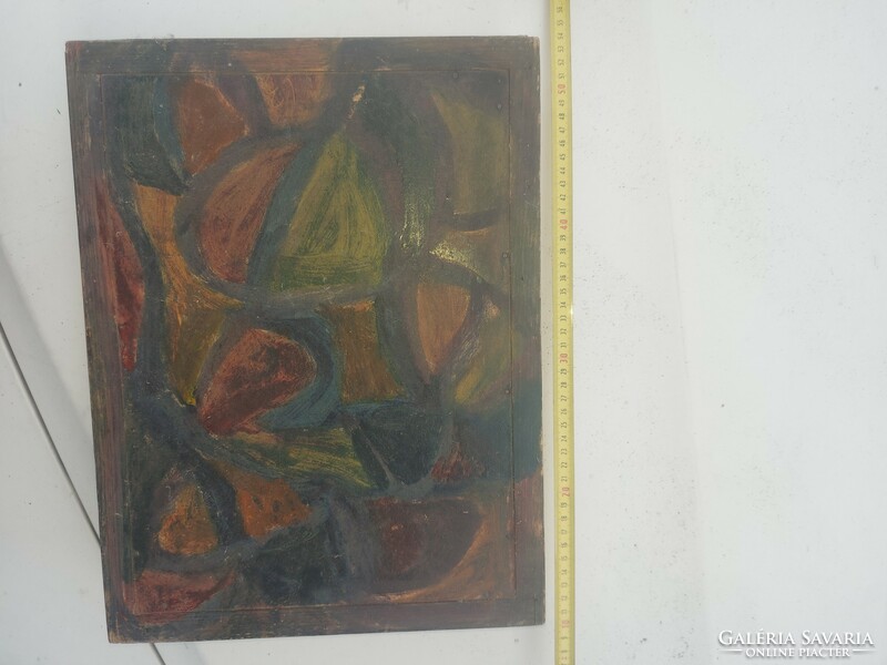 Double painting by Miklós Németh Csepeli, size indicated, signed