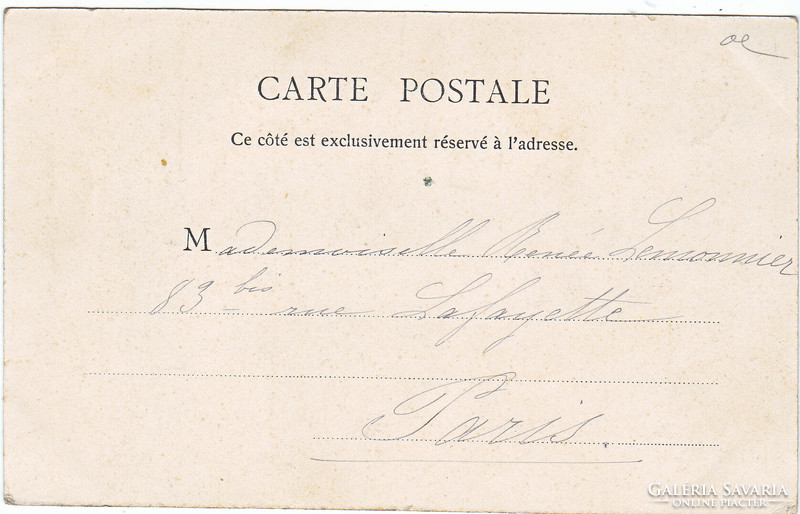 Franciaországi képes levelezőlap 1906