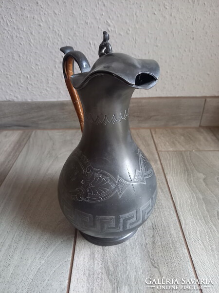 Antique mappin&webb tin jug/pourer (26.5x15x13 cm)
