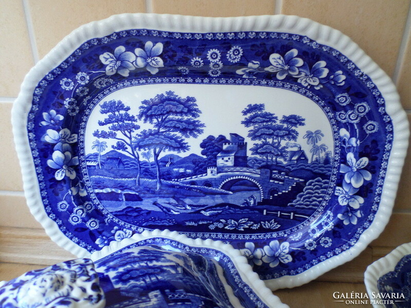 Angol Copeland Spode porcelán tálaló szett