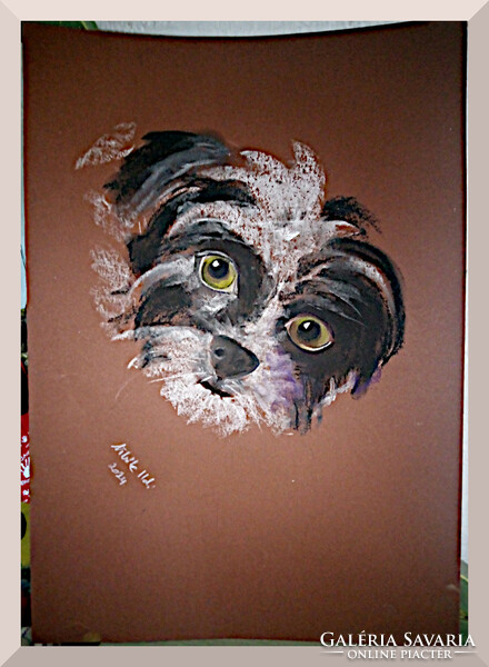 Fleece (dogs + cats pastel) 50x35cm