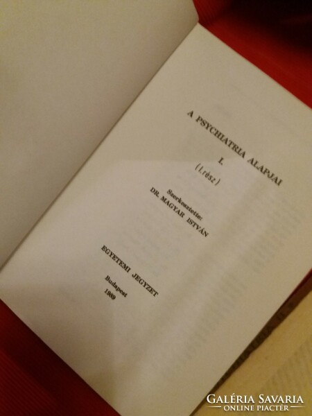 1989.Dr. Magyar István :Psychiatria Alapjai I.-II. - III. könyv EGYBEN állapot a képek szerint SOTE