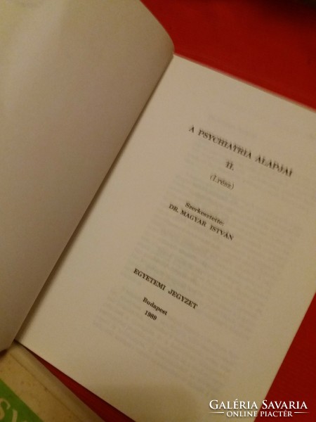 1989.Dr. Magyar István :Psychiatria Alapjai I.-II. - III. könyv EGYBEN állapot a képek szerint SOTE