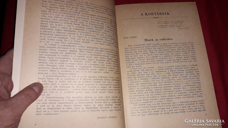 1959.Papp Lajos :Szegedi írók a Tanácsköztársaságért könyv antológia képek szerint HAZAFIAS NÉPFRONT