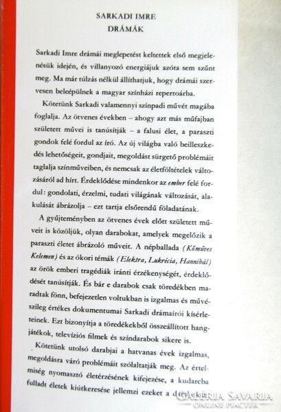 Sarkadi Imre - Drámák (újszerű, 936 oldal, közte a "Kőműves Kelemen")