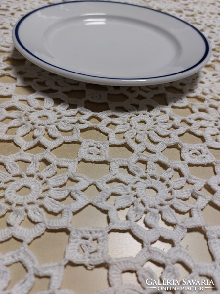 Alföldi porcelán, kék csíkos süteményes tányér, 1db