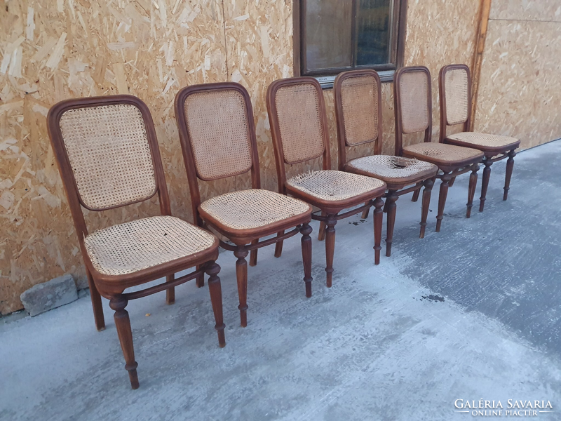 Antique Viennese thonet 6 evaluation pieces!!!