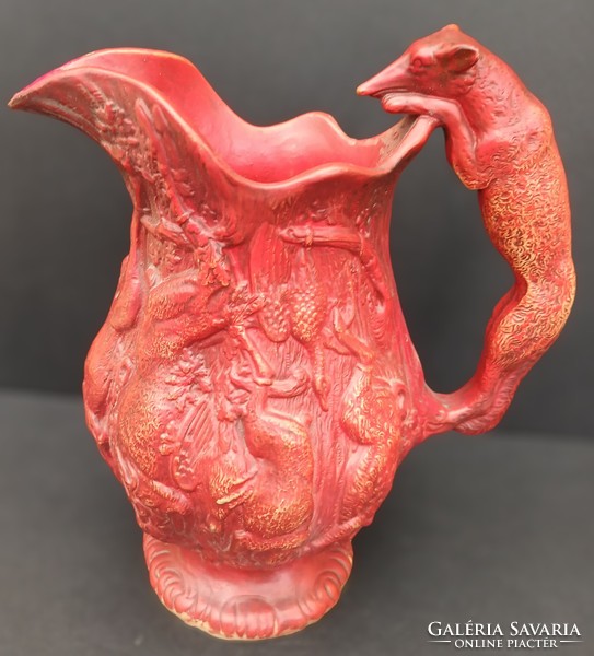 Rare hunting jug spout with greyhound ear/handle