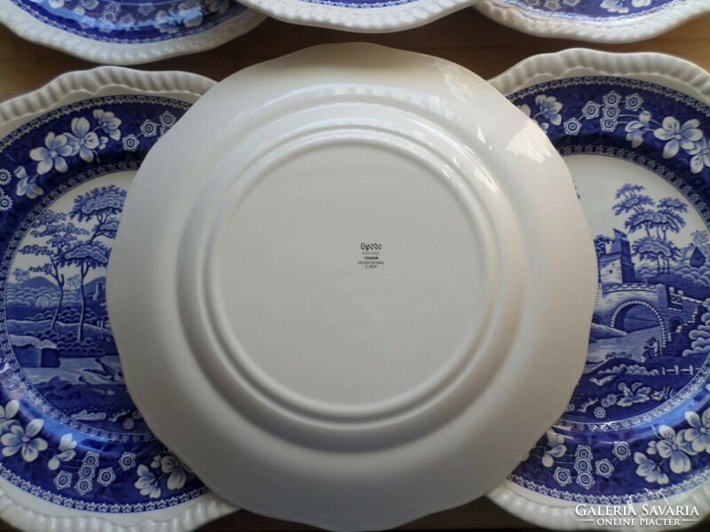 6 db angol Copeland Spode porcelán tányér lapostányér 27 cm