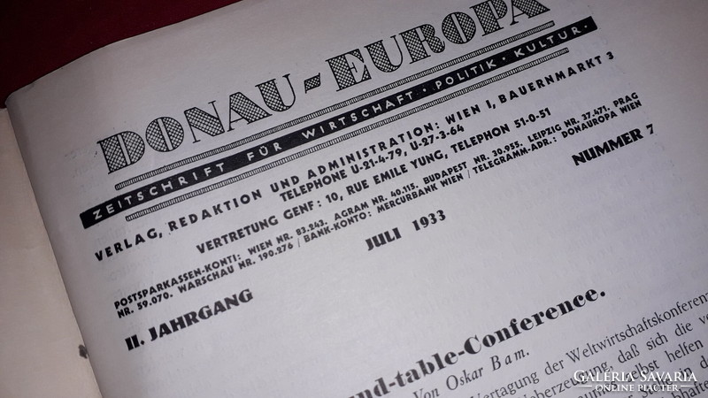 1933.antik A Dunamenti Europai országok konferenciája kiadvány közel 70 darab Magyarország térképpel