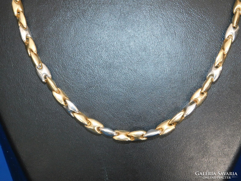 Gold 14k two-tone necklace 22.5 Gr