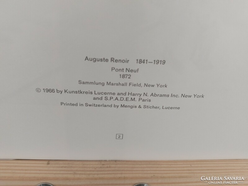 (K) international art club (1965) 4 Renoir prints, reproduction 35x43 cm