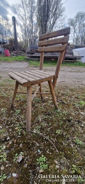 Retro children's wooden armchair