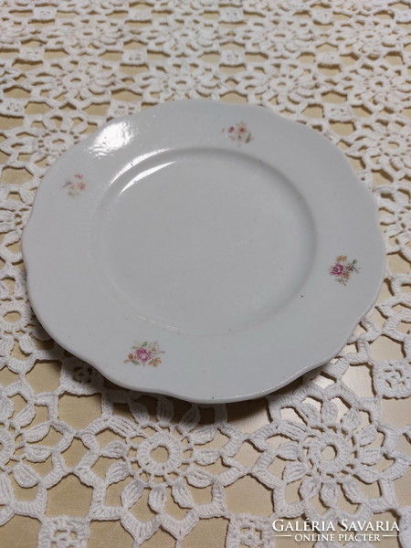 Zsolnay kedvelt virágmintás porcelán, süteményes tányér 1db