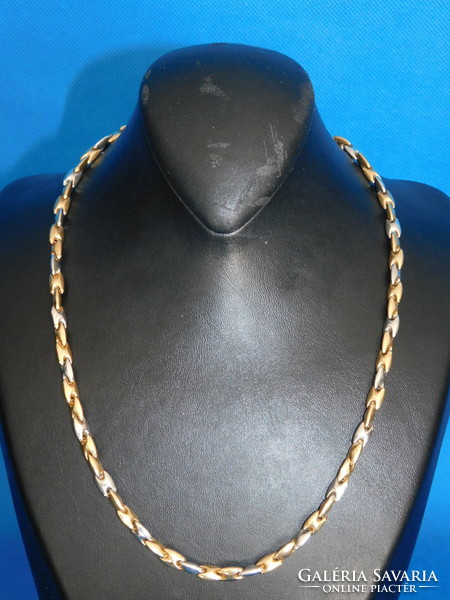 Gold 14k two-tone necklace 22.5 Gr