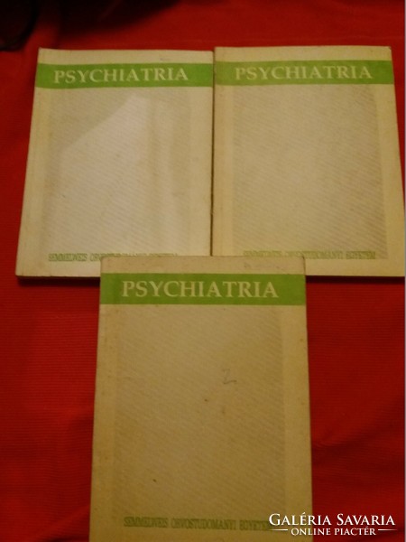 1989.Dr. Magyar István :Psychiatria Alapjai I.-II. - III. könyv EGYBEN állapot a képek szerint SOTE