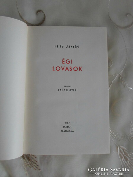 Filip Jánsky: Égi lovasok (Tatran, 1967; cseh irodalom, történelmi regény, II. világháború)