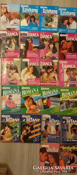 64 darab úti újság,könyv Bianca,Julia,Tiffany,Szívhang.