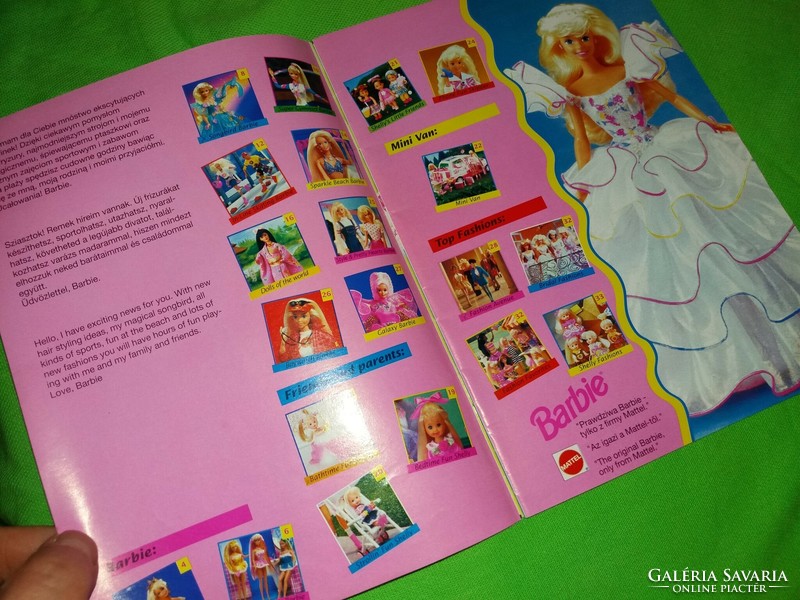 Retro 1996 MATTEL Barbie baba játék katalógus szép állapotban a képek szerint