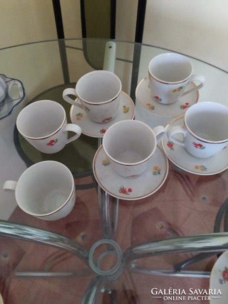 Old incomplete zsolnay coffee set