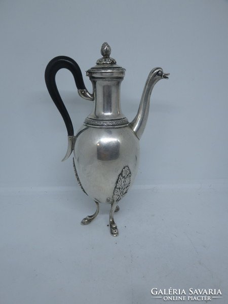 Beautiful, elegant, empire-style silver liquor jug