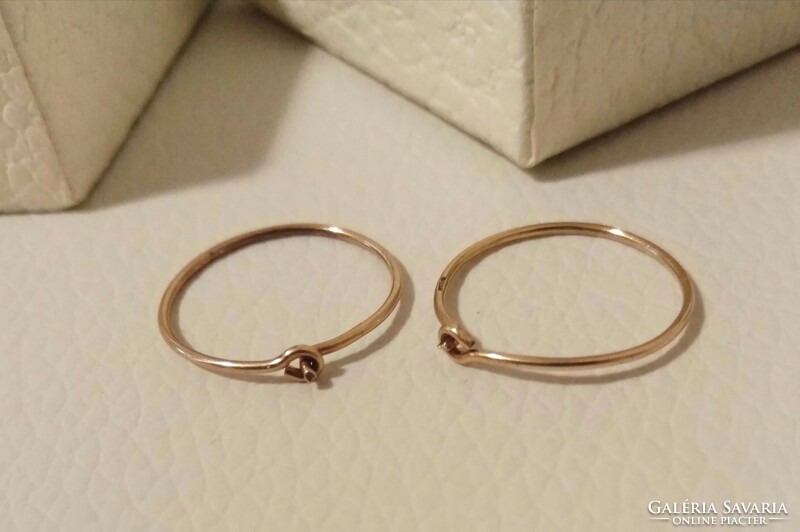 14 carat unisex small hoop earrings