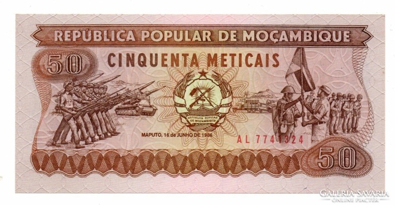 50 Meticas 1986 Mozambique