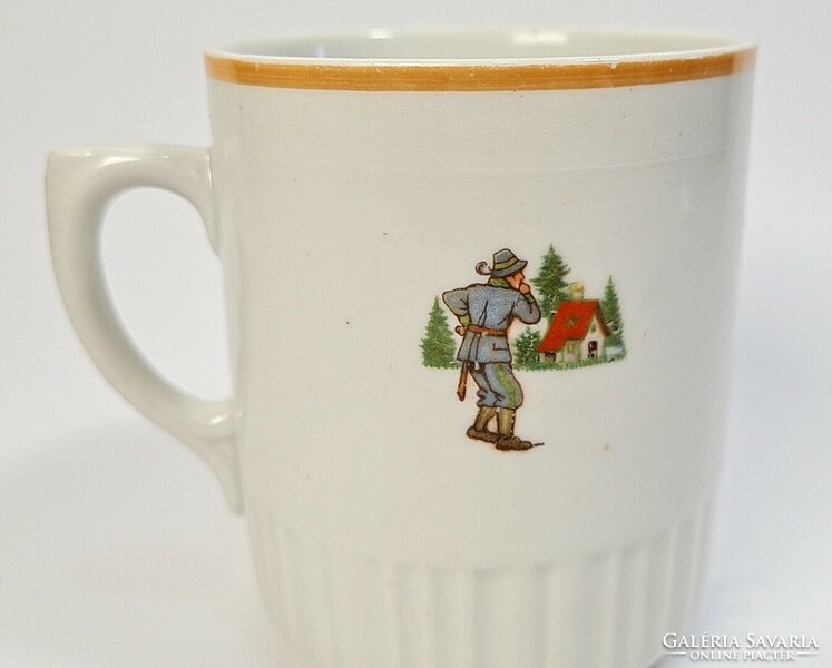 Antique Zsolnay fairy tale character skirt mug