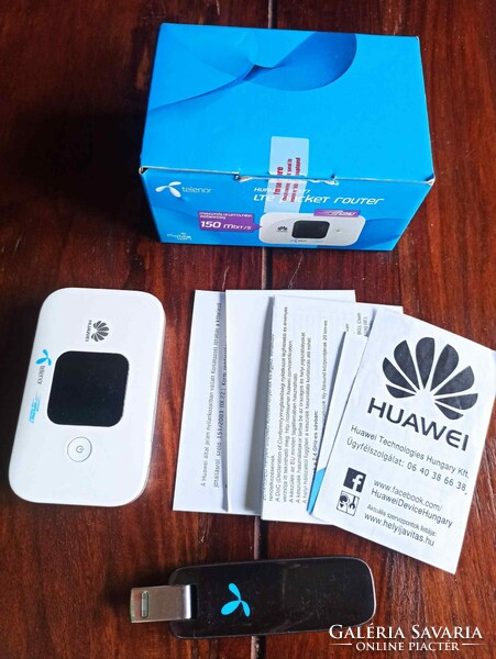HUAWEI E5577s-321 LTE-képes mobil router, hotspot Yettel (Telenor) függő+ INGYEN HUAWEI E367