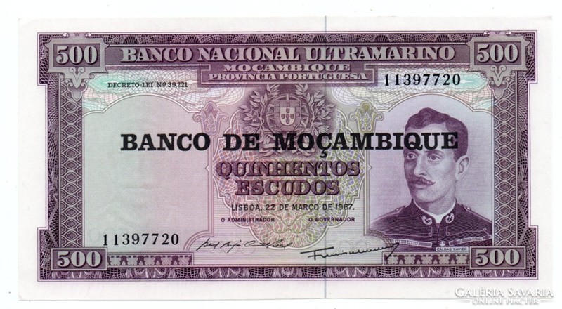 500 Escudos 1967 Mozambique