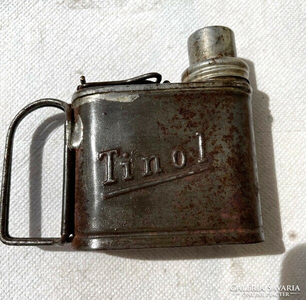 Régi, német  II. Világháborús katonai gyújtó/TINOL/, antik, fém