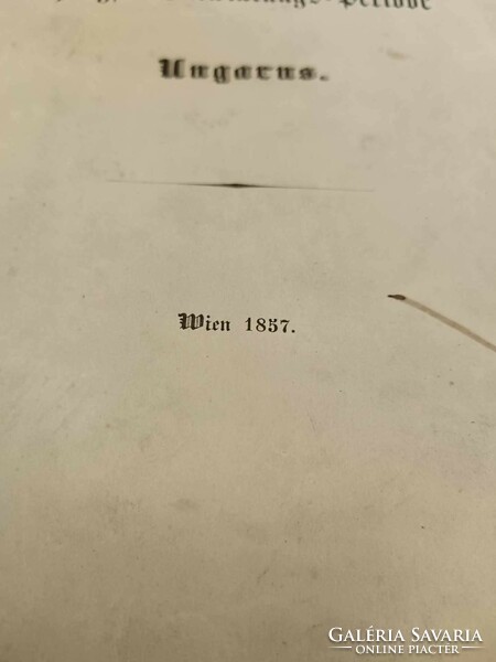 Antique book, about the development of Hungary, rückblick. Auf die jüngste entwicklungs-periode ungarsn.1857