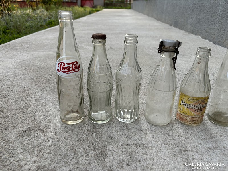 Retro üvegek Pepsi Cola  Sztar Üdítő Bambis  Coca Cola  üveg  palack üveg nosztalgia  darab