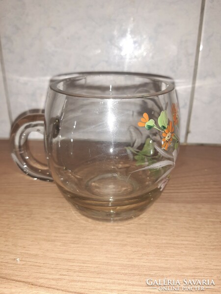 Old painted glass cup (German?)