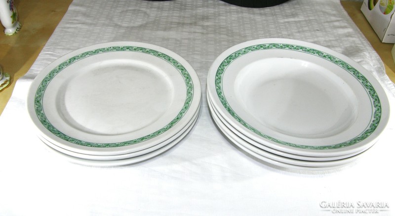 Antik Herendi tányérok 4 db mély 3 db lapos - 1943s'