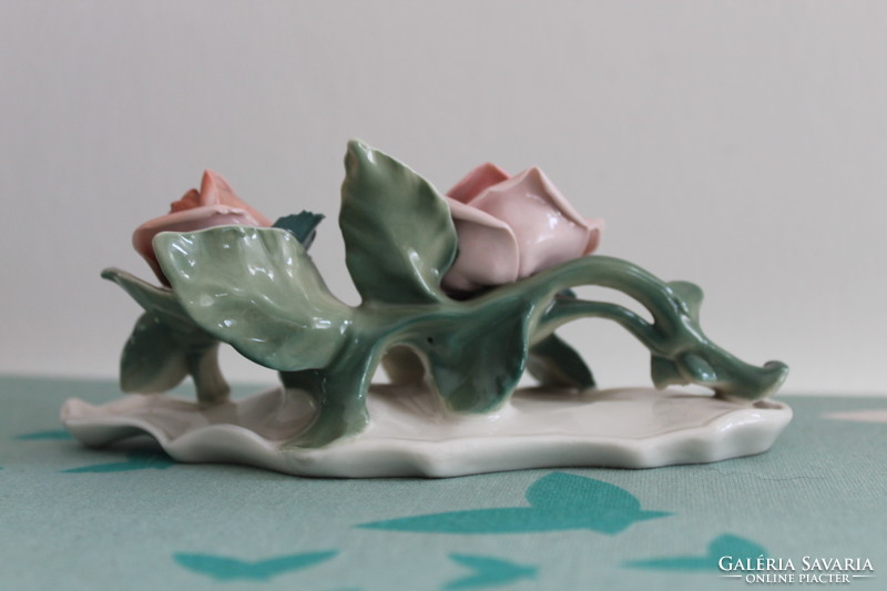 Karl Ens két rózsás porcelán